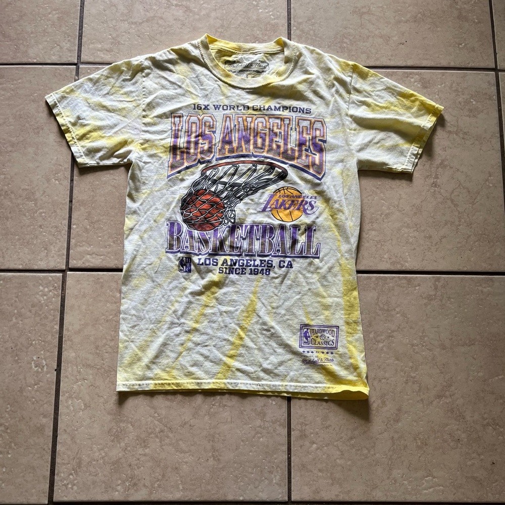 Mitchell & Ness Los Angeles Lakers Gold Hardwood Classics Champions Small